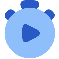 Timer Play Start Icon from Plump Flat Set
