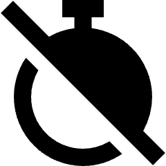 Timer Stopwatch Off Disabled Icon from Sharp Remix Set