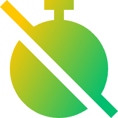 Timer Stopwatch Off Disabled Icon from Sharp Gradient Set