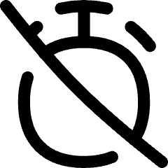 Timer Stopwatch Off Disabled Icon from Flex Line Set