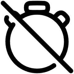 Timer Stopwatch Off Disabled Icon from Plump Line Set