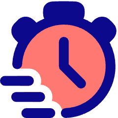 Timer Stopwatch Quick Fast Express Icon from Plump Pop Set