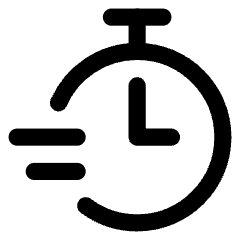 Timer Stopwatch Quick Fast Express Icon from Core Line Set