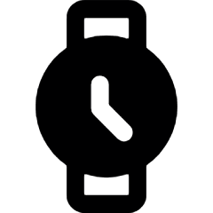 Watch Time Alternate Icon from Ultimate Bold Set