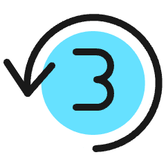 Timer 3 Icon from Ultimate Colors Set