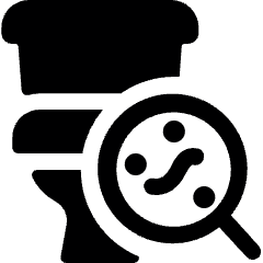 Bacteria Toilet Icon from Ultimate Bold Set