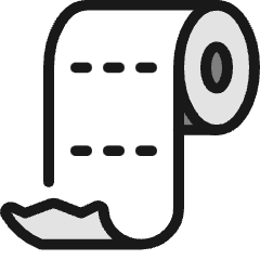 Toilet Paper Icon from Ultimate Colors Set
