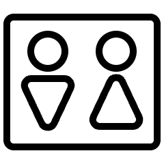 Toilet Restroom Icon from Ultimate Light Set