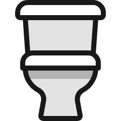 Toilet Seat 1 Icon from Ultimate Colors Set