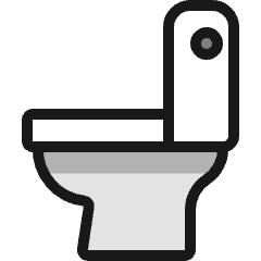 Toilet Seat Icon from Ultimate Colors Set