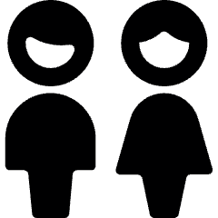 Toilet Sign Icon from Ultimate Bold Set