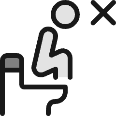 Toilet Use Wrong Icon from Ultimate Colors Set