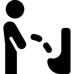 Wayfinding Toilet 1 Icon from Ultimate Bold Set