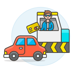 Tollway Card Payment 1 Illustration from UX Colors Set