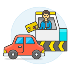 Tollway Card Payment 2 Illustration from UX Colors Set