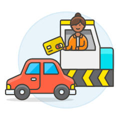 Tollway Card Payment 6 Illustration from UX Colors Set