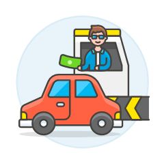Tollway Fee 1 Illustration from UX Colors Set