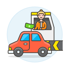 Tollway Fee 4 Illustration from UX Colors Set