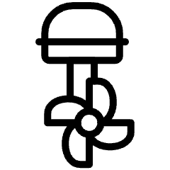 Boat Engine Blade Icon from Ultimate Light Set