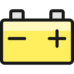 Car Tool Battery Icon from Ultimate Colors Set