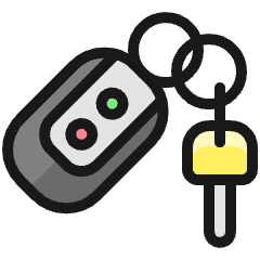 Car Tool Keys Icon from Ultimate Colors Set