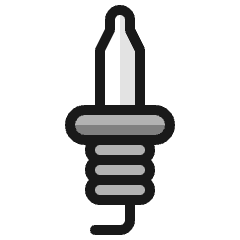 Car Tool Spark Plug Icon from Ultimate Colors Set