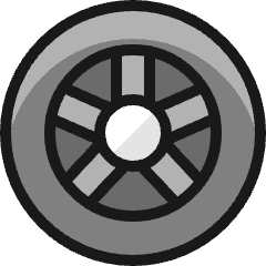 Car Tool Steering Wheel Icon from Ultimate Colors Set