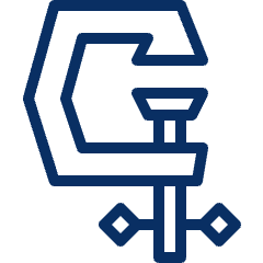 Clamps Icon from Cyber Line Set