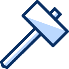 Hammer 3 Icon from Cyber Duotone Set