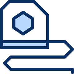 Measuring Tape Icon from Cyber Duotone Set