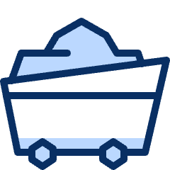 Mining Cart Icon from Cyber Duotone Set