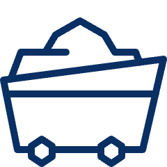 Mining Cart Icon from Cyber Line Set