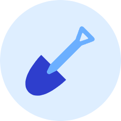 Shovel Tool Icon from Kameleon Duo Set