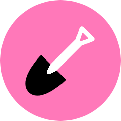 Shovel Tool Icon from Kameleon Pop Set