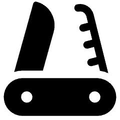 Swiss Army Knife Saw Icon from Ultimate Bold Set