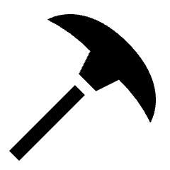 Tool Pickaxe Icon from Nova Solid Set