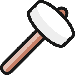 Tools Hammer Icon from Ultimate Colors Set