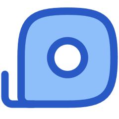 Tools Measuring Tape Icon from Plump Duo Set