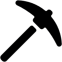 Tools Pickaxe Icon from Ultimate Bold Set