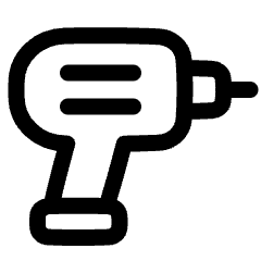 Tools Power Drill Icon from Plump Line Set