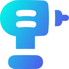 Tools Power Drill Icon from Flex Gradient Set