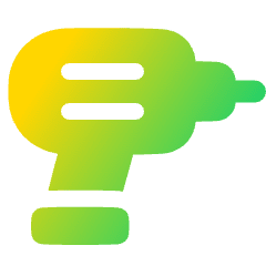 Tools Power Drill Icon from Plump Gradient Set