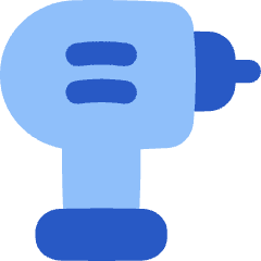 Tools Power Drill Icon from Flex Flat Set