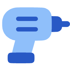 Tools Power Drill Icon from Plump Flat Set