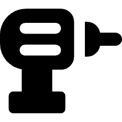 Tools Power Drill Icon from Core Solid Set