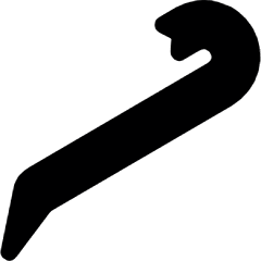 Tools Pry Bar Icon from Ultimate Bold Set