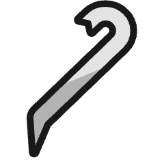Tools Pry Bar Icon from Ultimate Colors Set