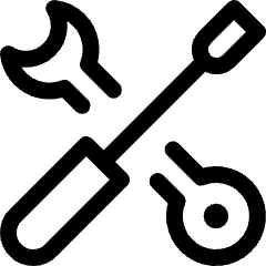 Tools Wrench Screwdriver Icon from Ultimate Regular Set