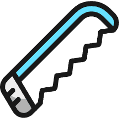 Tools Wood Saw Icon from Ultimate Colors Set