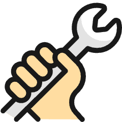 Tools Wrench Hold Icon from Ultimate Colors Set